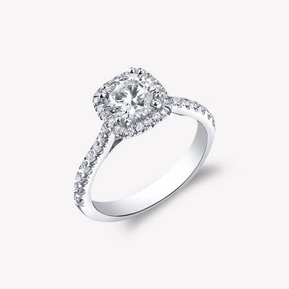 Cushion Halo Setting